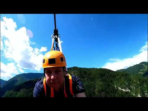 Zipline Olimpline with Neodymius Z3 superman trolleys