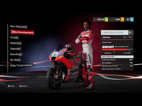 MotoGP18 Career Mode Ducati Team Catalunya RACE