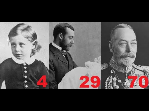 George V from 0 to 70 years old