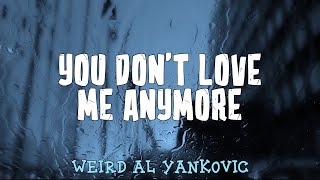 Weird Al Yankovic - You Don&#39;t Love Me Anymore (Lyrics)