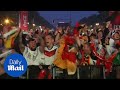 Fans celebrate wildly as Germany scores winning goal against Sweden