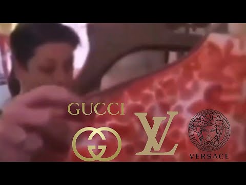 Louis Vuitton, Versace & Gucci (Gacci) Video / Meme | Woman shopping for clothes