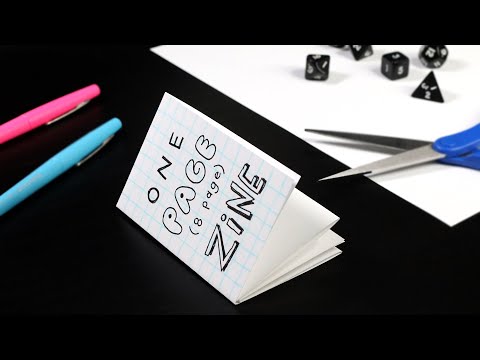 How to Make an 8 Page Zine Out of a Single Sheet of Paper!