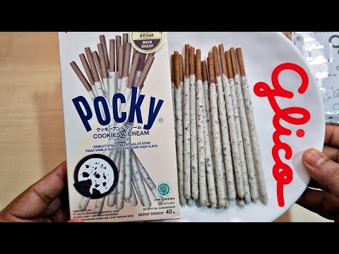 Glico Pocky Sticks Cookies & Cream | Ingredients, Taste, Price, Ad | Glico Cookies & Cream Pocky