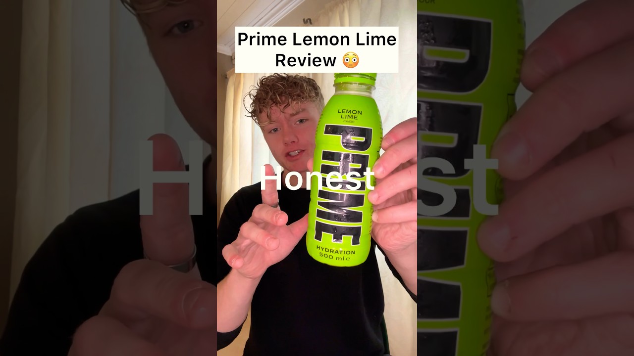 Prime Lemon Lime Review! #review #prime #trending #drinkprime #shortsvideo #shorts