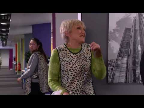 Eastenders Jean tries to distract Alan for stacey to put the money back in scene