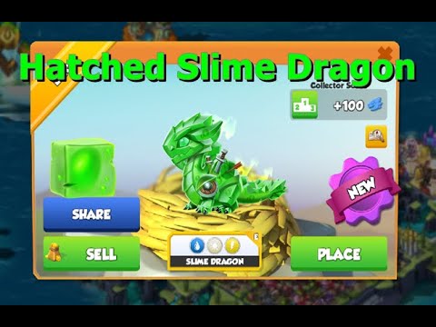 Hatched Slime Dragon-Dragon Mania legends | Hatched Spellwork Dragon | DML
