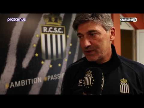 Felice Mazzu  avant R.Charleroi - KV Ostende #PO1