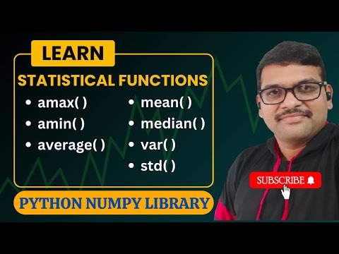 Learn STATISTICAL FUNCTIONS MEAN MEDIAN VARIANCE STANDARD DEVIATION IN ...