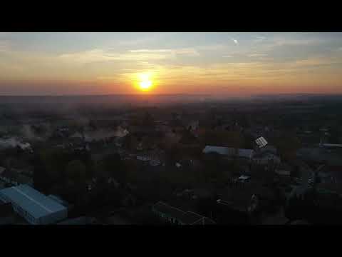 2019 10 25 Drónfelvétel Naplementében  - Tápiószecső