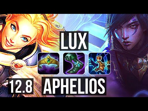 LUX & Morg vs APHELIOS & Pyke (ADC) | 8/1/7, 2.2M mastery, Godlike, 300+ games | BR Master | 12.8