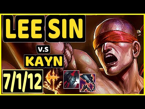 LEE SIN vs KAYN - 7/1/12 KDA JUNGLE GAMEPLAY - BR Ranked GRANDMASTER