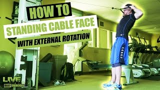 STANDING CABLE FACE PULL WITH EXTERNAL ROTATION exercise video thumbnail