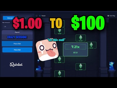 TURNING $1 to $100 ON RAINBET!