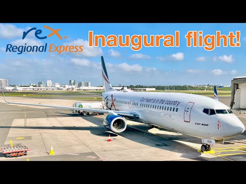 REX Airlines Boeing 737 ECONOMY class review. Video