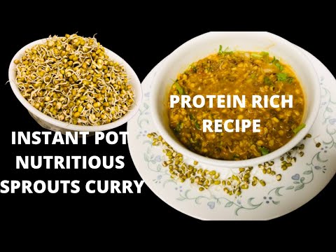 Green Gram Sprouts Gravy In Instant Pot | Sprouts Curry Recipe for Roti/Rice/Dosa | Sprouts Recipes
