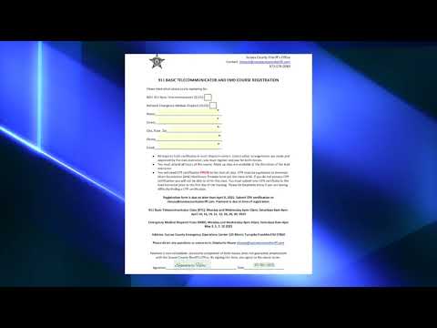 Sussex Sheriff Course Registration