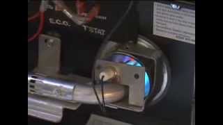 Adjusting the flame of an RV water heater