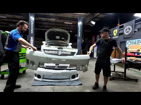 Installing the Suzuki Aerio Front Bumper with a Special Guest