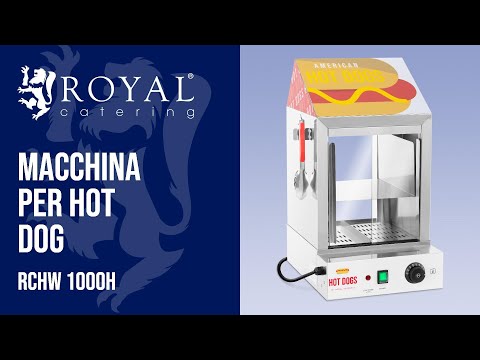 Video - Macchina per hot dog - 100 wurstel - 25 panini - 1.000 W