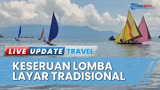 Lomba Sampan Layar Tradisional di Desa Kote Sita Perhatian Warga, Bupati Lingga Menyerahkan Hadiah