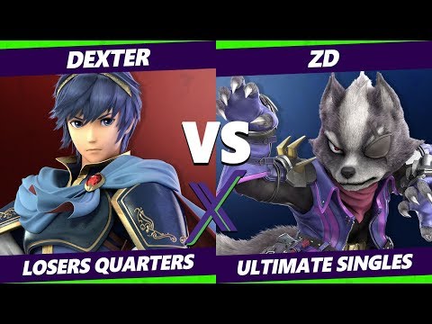 Smash Ultimate Tournament - Dexter (Marth) Vs. ZD (Wolf) S@X 338 SSBU Losers Quarters
