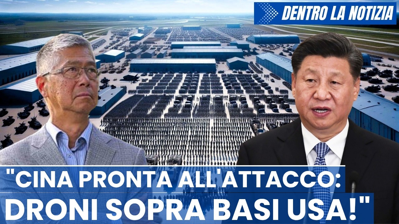 SCOOP Cina invia enormi droni sopra 4 basi USA! Intervento di terra! Generale USA: imminente rivolta