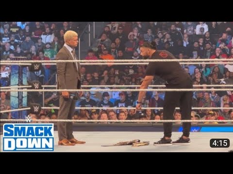 Roman Reigns Emotionally Attacks Cody Rhodes WWE Smackdown Highlights 3rd March 2023 HD