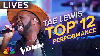 Tae Lewis Performs &quot;19 You + Me&quot; By Dan + Shay | The Voice Lives | NBC