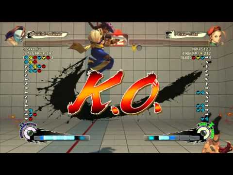 SSF4 AE Ver. 2012: NiKe5123 (Cammy) Nico Live XbL Ranked Matches - 01-27-2012