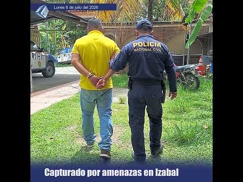 Capturado por amenazas y disparos en Izabal
