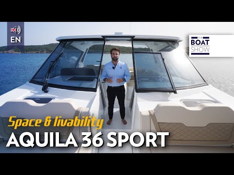 [ENG] AQUILA 36 SPORTS - Power Catamaran Review - The Boat Show