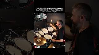 TOTALLY INSANE DRUM INTRO - VITAL REMAINS - HAMMER DOWN THE NAILS - DAVE SUZUKI