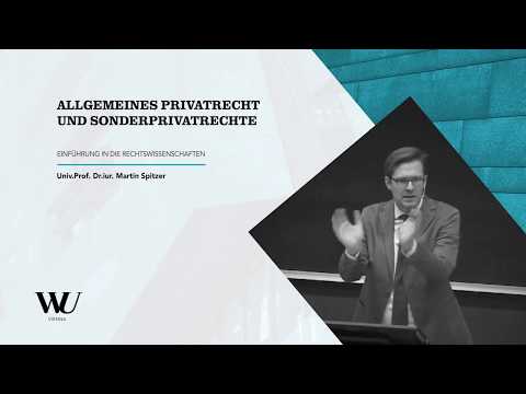 Spitzer - Einführung in die Rechtswissenschaften - Allgemeines Privatrecht und Sonderprivatrechte