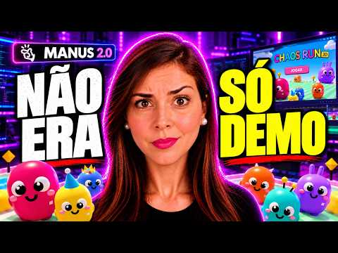 Eu Pedi um Jogo ao Manus 2.0 — Depois Coloquei Outra Pessoa Dentro