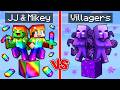 JJ And Mikey Vs Villagers SECRET BLOCK BATTLE In Minecraft