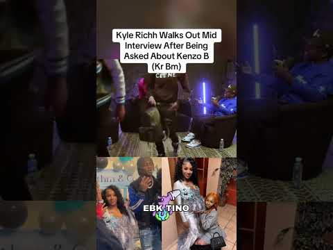 Kyle rich walks out mid interview after being asked about kenzo b #41 #kylerichh #fyp
