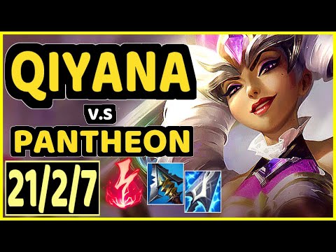 LVSYAN (QIYANA) vs PANTHEON - QUADRAKILL 21/2/7 KDA MID GAMEPLAY - EUW Ranked DIAMOND