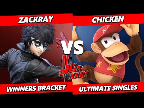 WINNER! Period - Chicken (Diddy Kong) Vs. Zackray (Joker) Smash Ultimate - SSBU