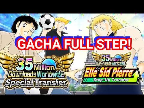 GACHA FULL STEP! 35 MILLION DOWNLOAD MISAKI NAPOLEON PIERE JY! CAPTAIN TSUBASA DREAM TEAM