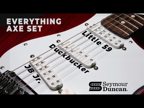 Seymour Duncan Everything Axe Pre-wired pickguard / pickup set for Strat - black image 4
