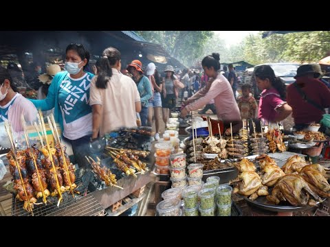 Oudong Resort on Weekend - Plenty Different Various Yummy Rural Food @Countryside Phom Oudong