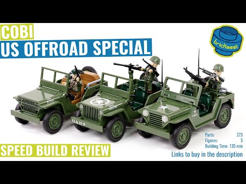 COBI US Offroad Special *GP, Willys Jeep, MUTT* - Speed Build Review