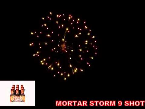 Mortar Storm Fireworks - 9 Shot