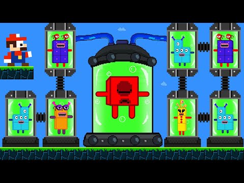 Mario Tiny Rescue Numberblocks From Alien Calamity Lab Maze | Game Animation