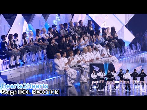 Hearts2Hearts 'FOCUS' Stage IDOL Reaction (Stray Kids BTOB fromis_9 KIOF UNIS P1Harmony)