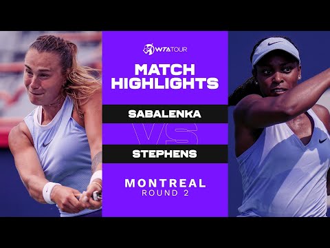 Aryna Sabalenka vs. Sloane Stephens | 2021 Montreal Round 2 | WTA Match Highlights