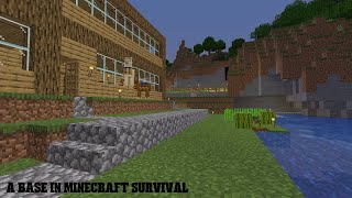 A base in Minecraft Survival