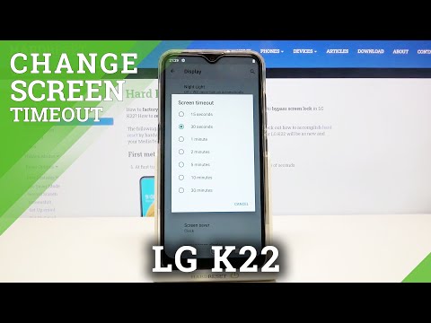 How to Change Screen Timeout in LG K22 – Customize Screen Sleep Time