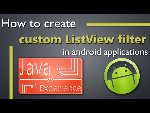 How to create an android custom ListView filter